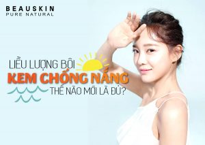 liều lượng bôi kem chống nắng
