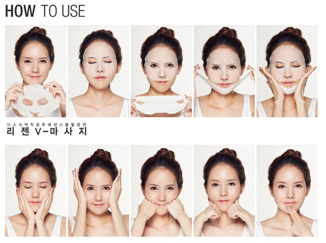 Các bước đắp mặt nạ giấy
